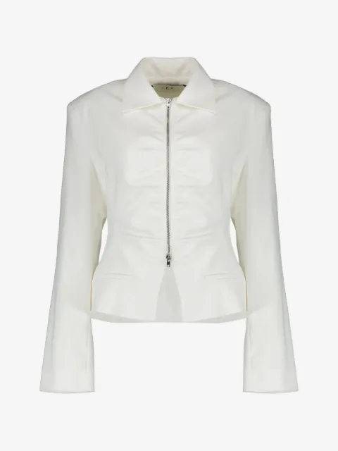 IRO ruched zip-up jacket