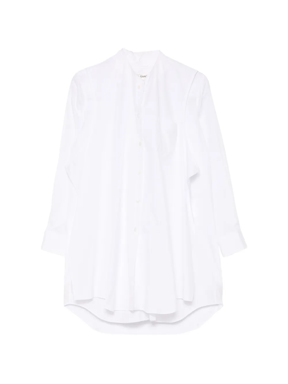 Comme Des Garçons ruffled panel-detail shirt - White