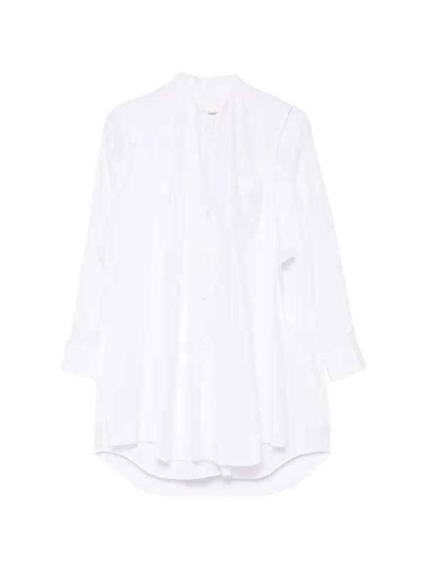 Comme des Garçons Ruffled Panel-detail Shirt in White