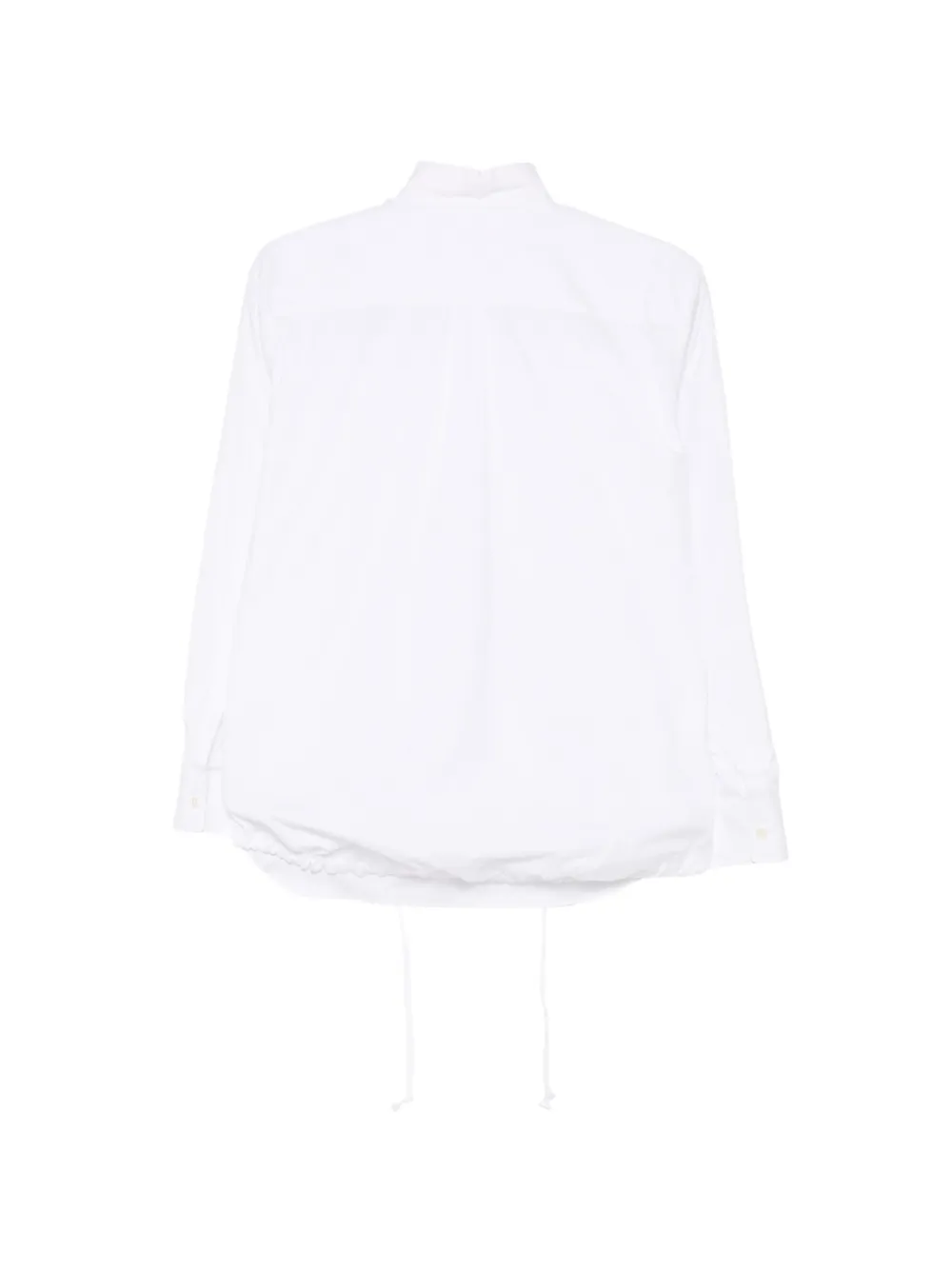 Comme Des Garçons blouse met trekkoord Wit
