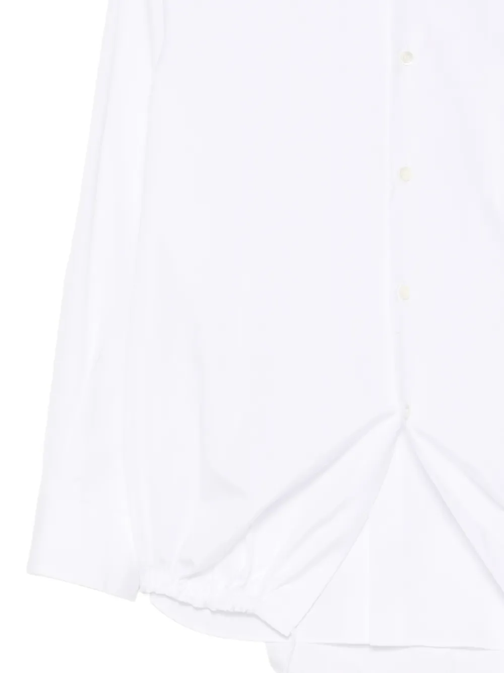 Comme Des Garçons blouse met trekkoord Wit