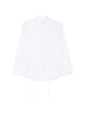 Sacai Deconstructed Asymmetric Top | White | FARFETCH
