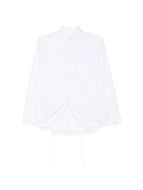 Comme Des Garçons camisa de mezclilla con cordones