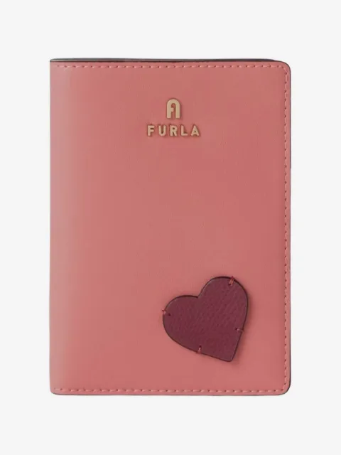 Furla étui pour passeport Camelia à patch cœur
