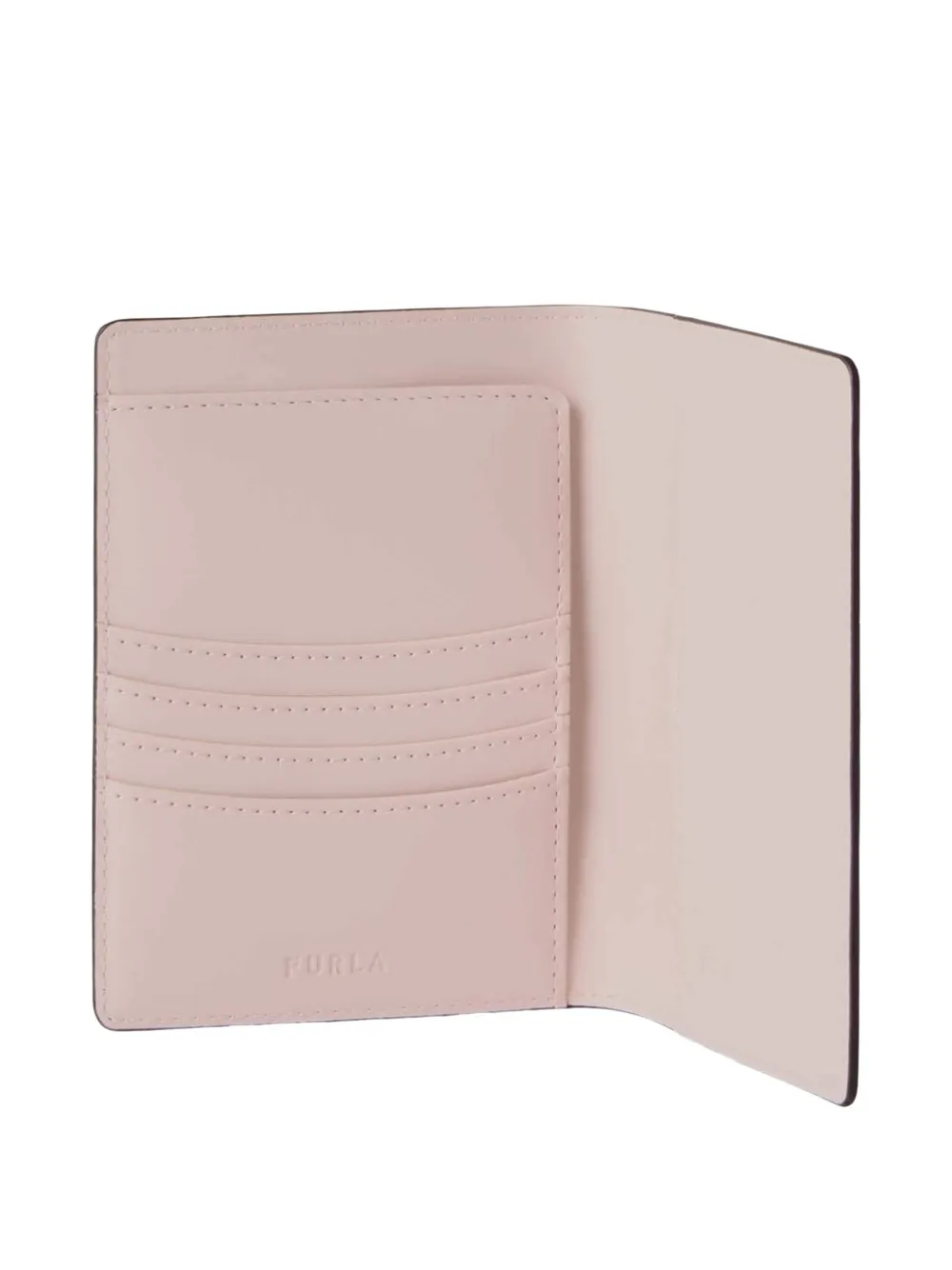 Furla Camelia paspoorthoes met hartpatch Roze