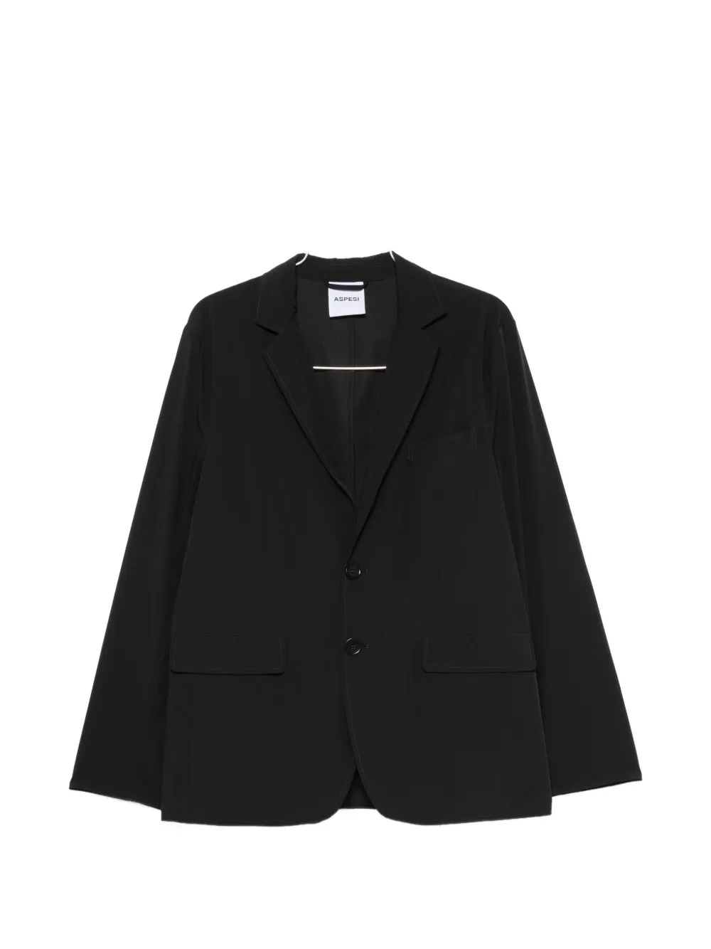 ASPESI single-breasted notched-lapels blazer - Schwarz