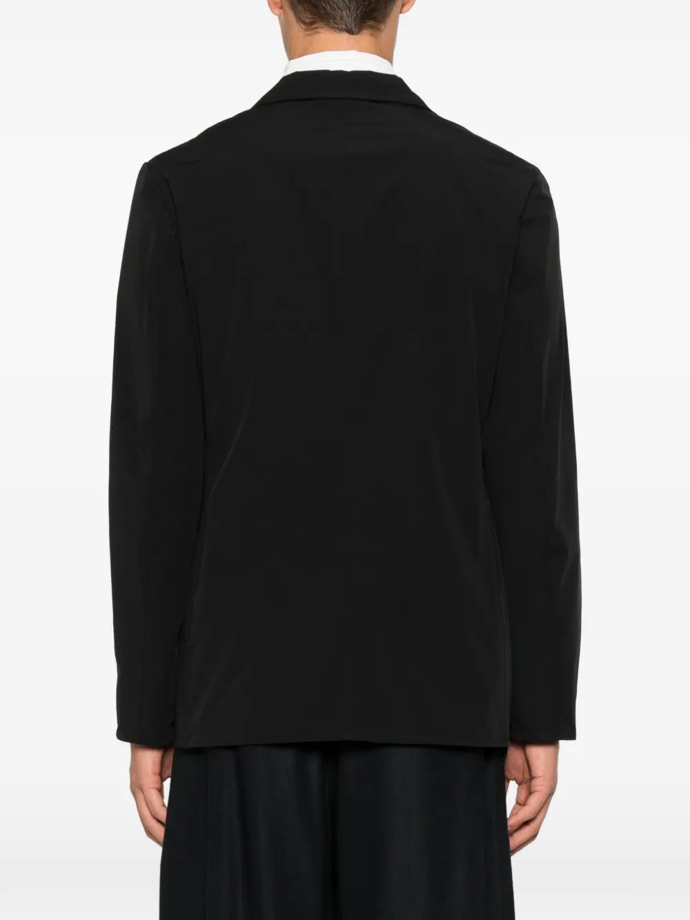 ASPESI Blazer met enkele rij knopen en gekerfde revers Zwart