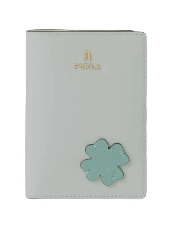 Furla S Camelia フラワー パスポートケース | ブルー | FARFETCH JP
