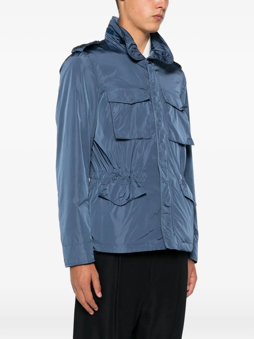 ASPESI Jack met trekkoordtaille Blauw