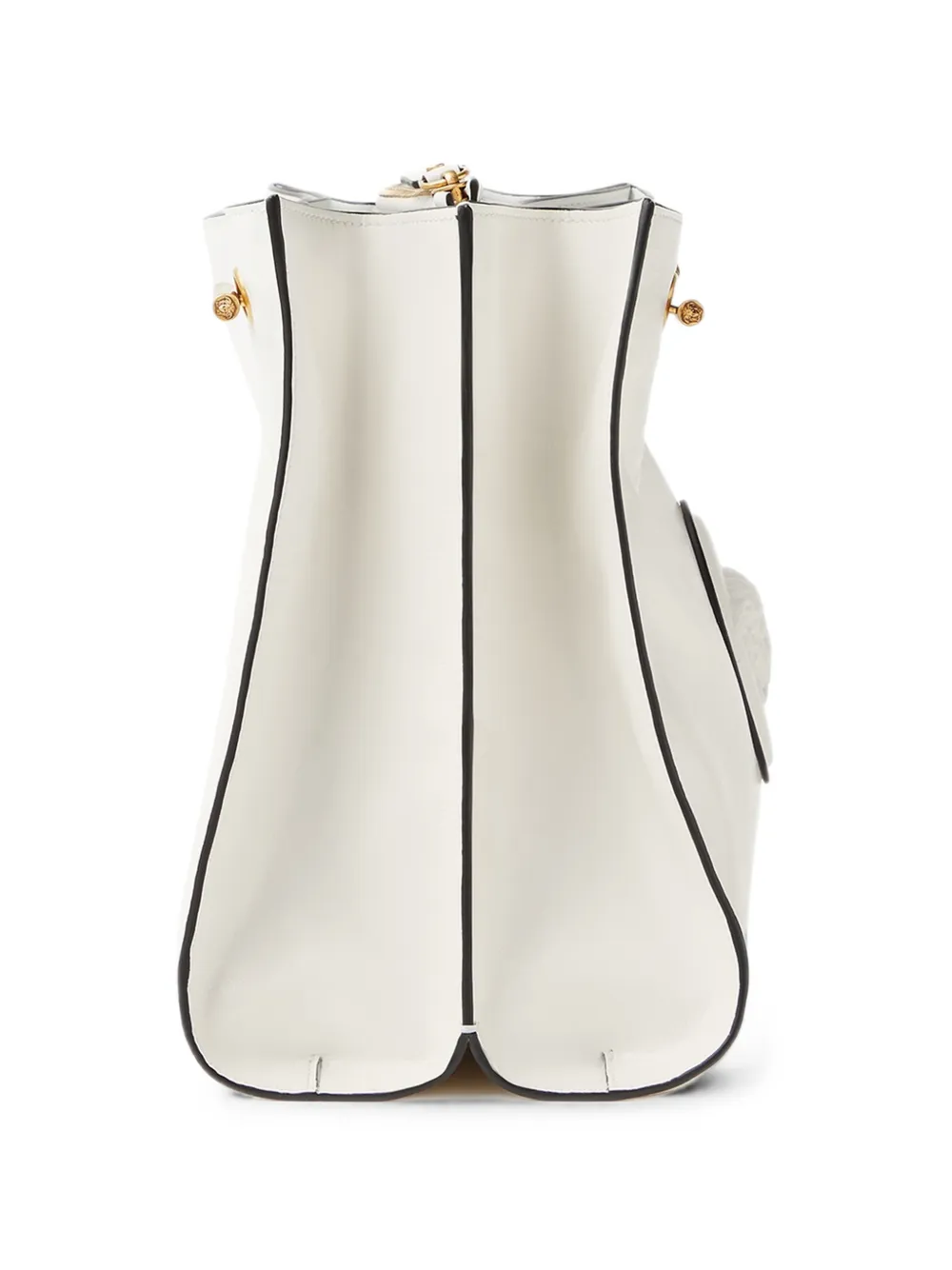 Versace Cabine leren schoudertas Wit