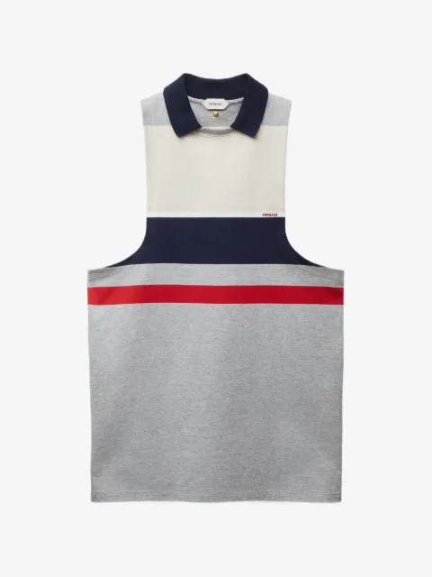 Versace striped cotton-jersey mini dress