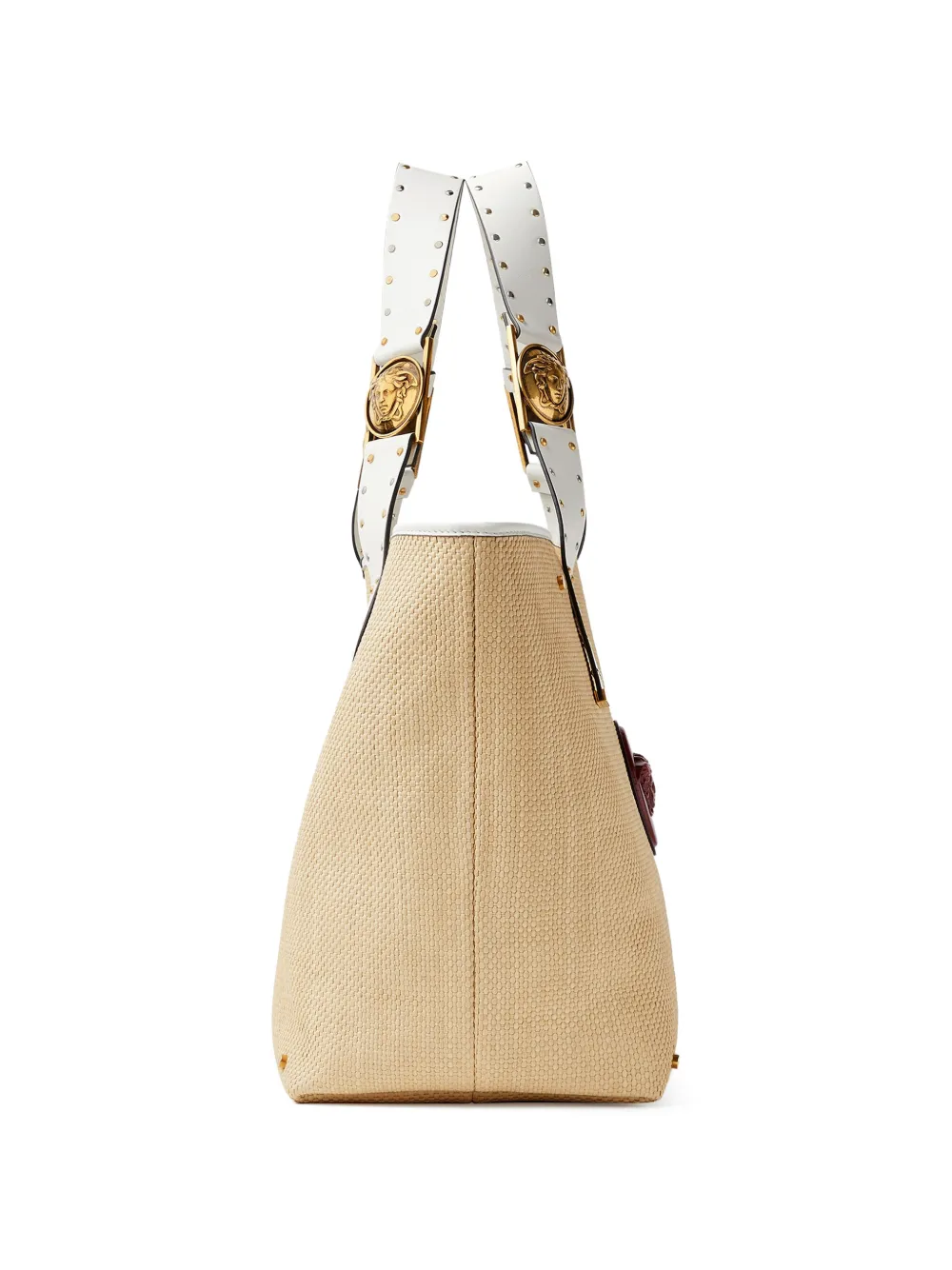 Riviére large raffia tote from Versace