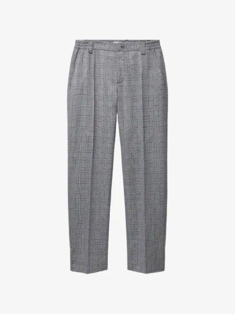Versace Prince Of Wales wool pants