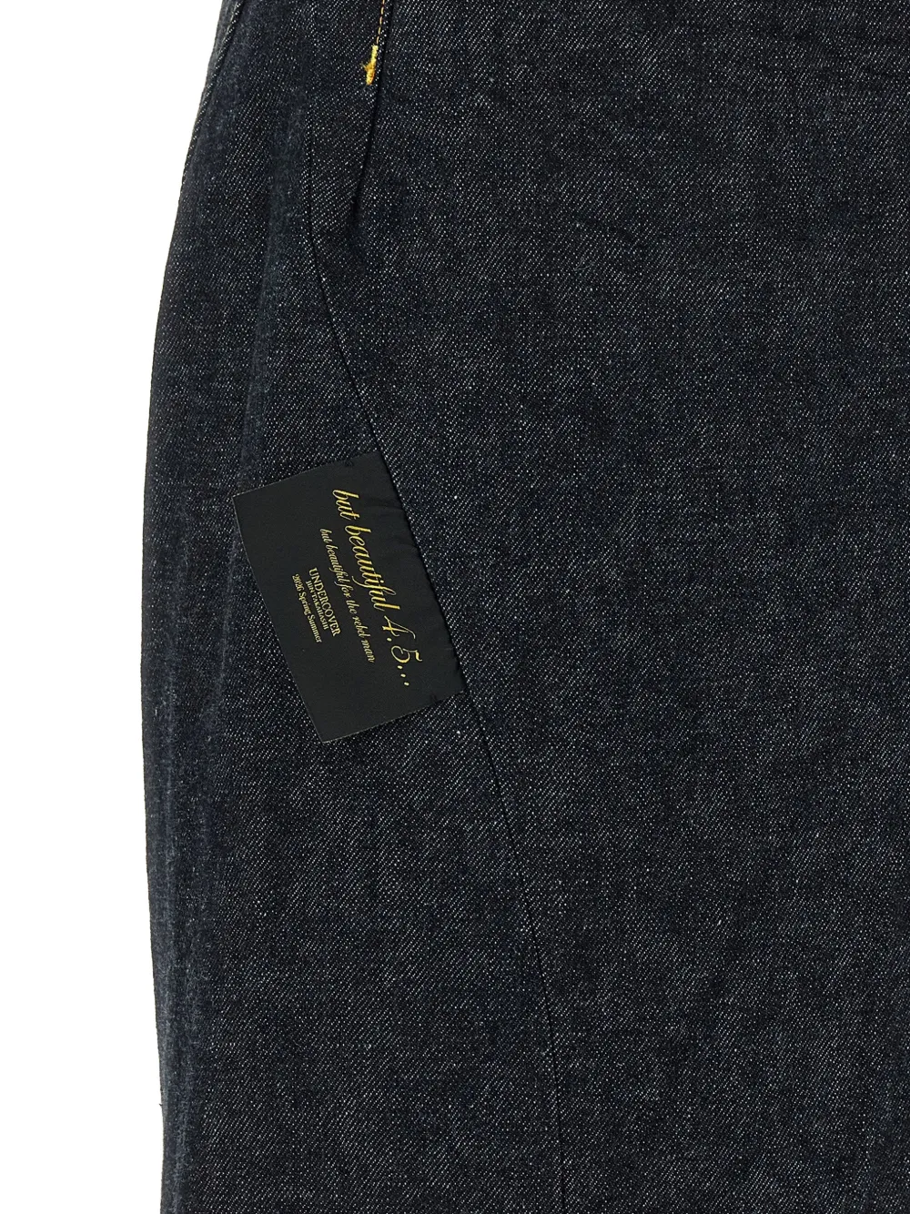 Undercover People Have The Power jeans met gewelfd stiksel en borduurwerk Blauw