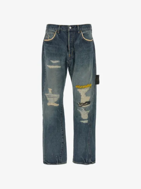 Undercover embroidered distressed jeans