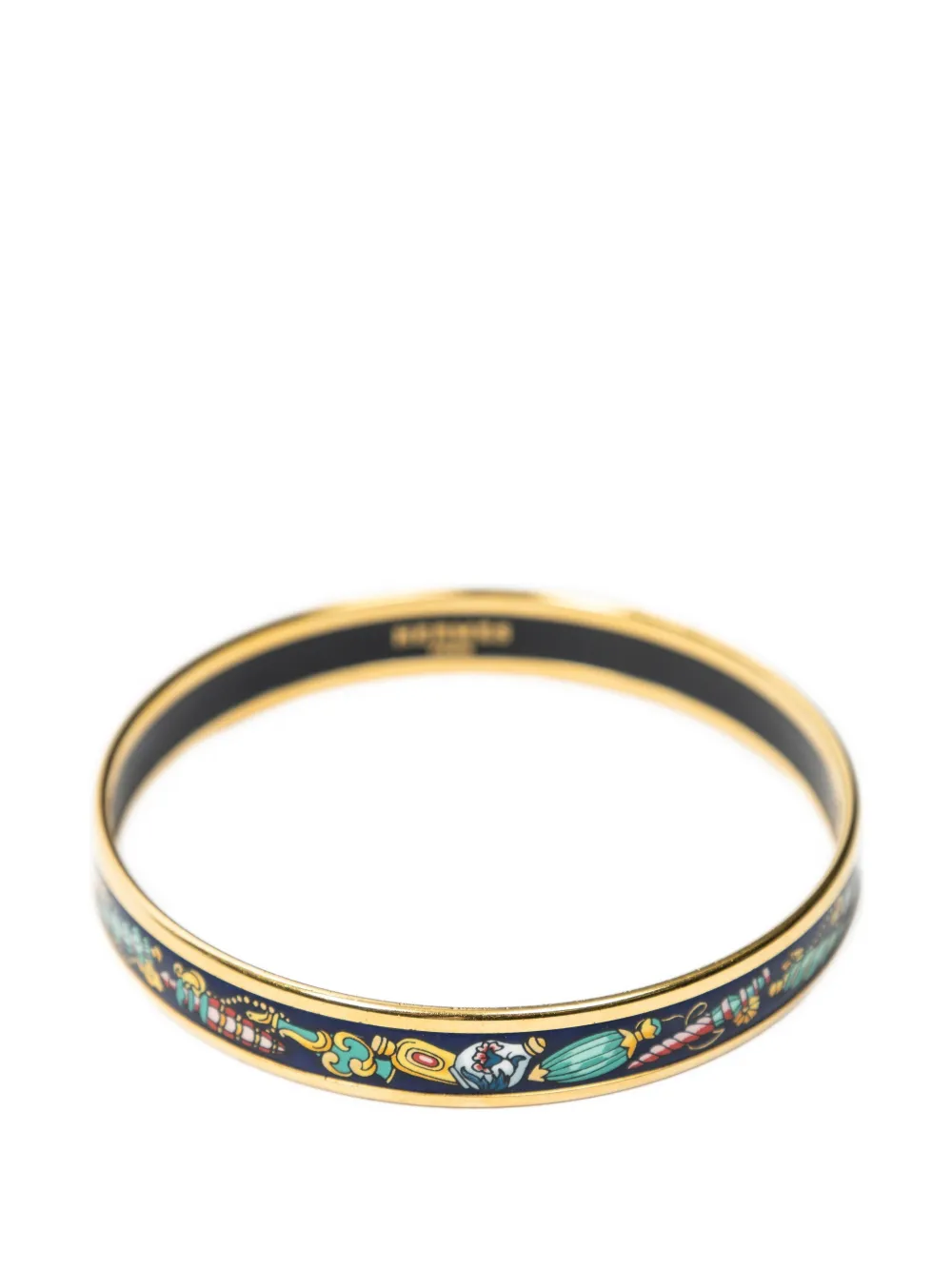 Hermès Pre-Owned patterned bangle bracelet - Blu