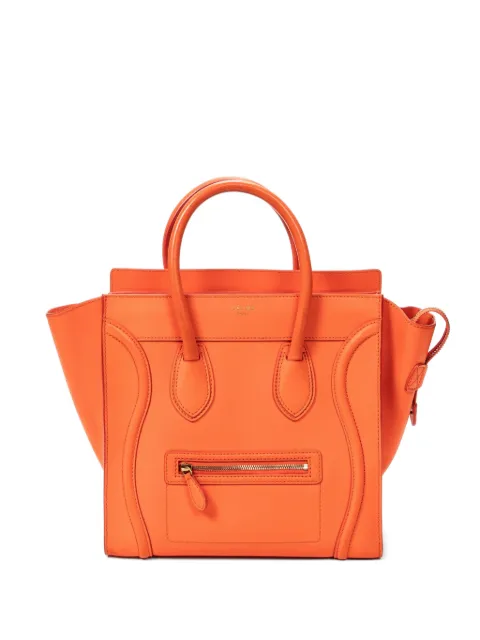 Celine Pre-Owned Luggage 皮质迷你手提包