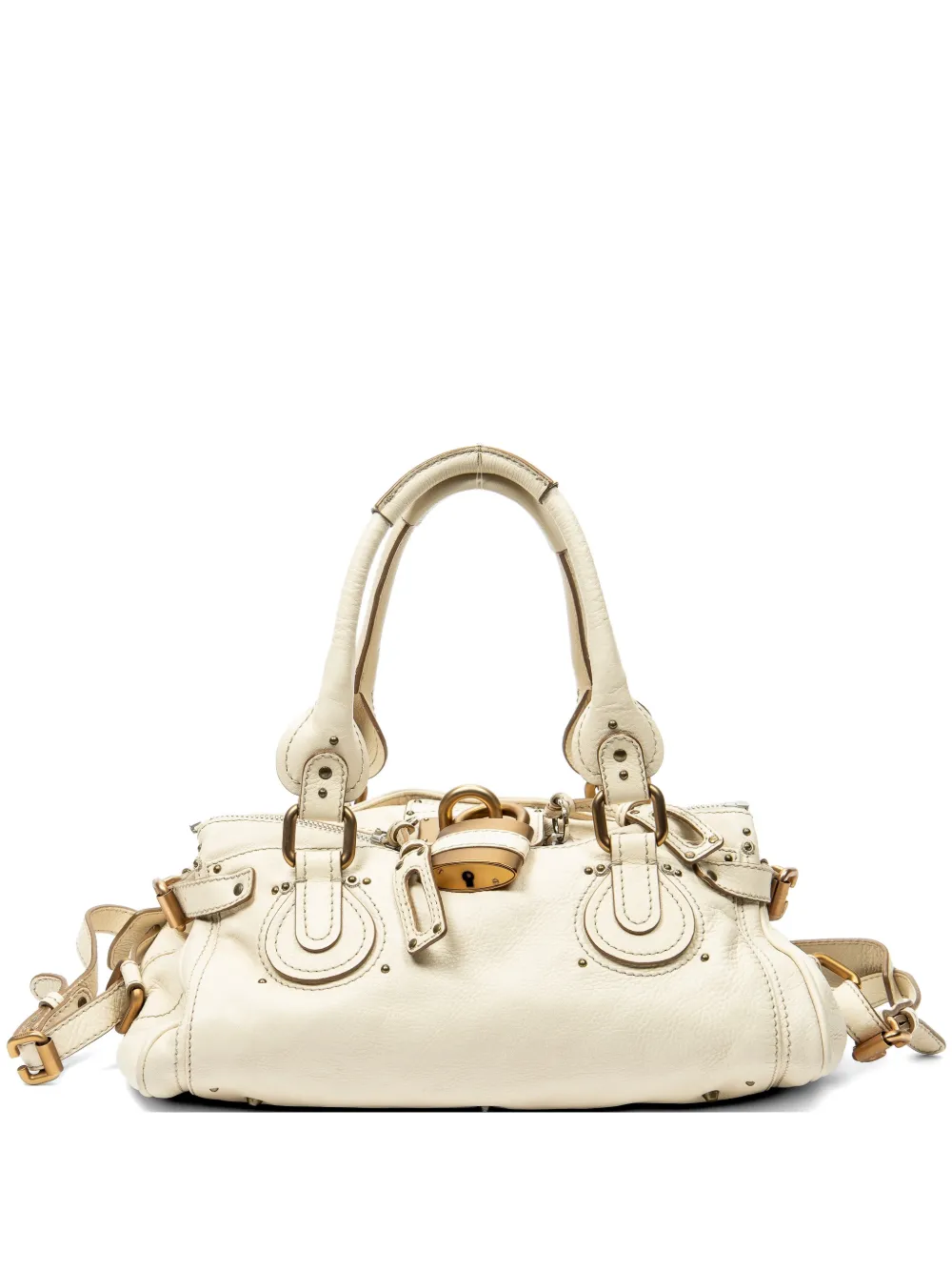 Chloé Pre-Owned Paddington leather shoulder bag - Neutrals