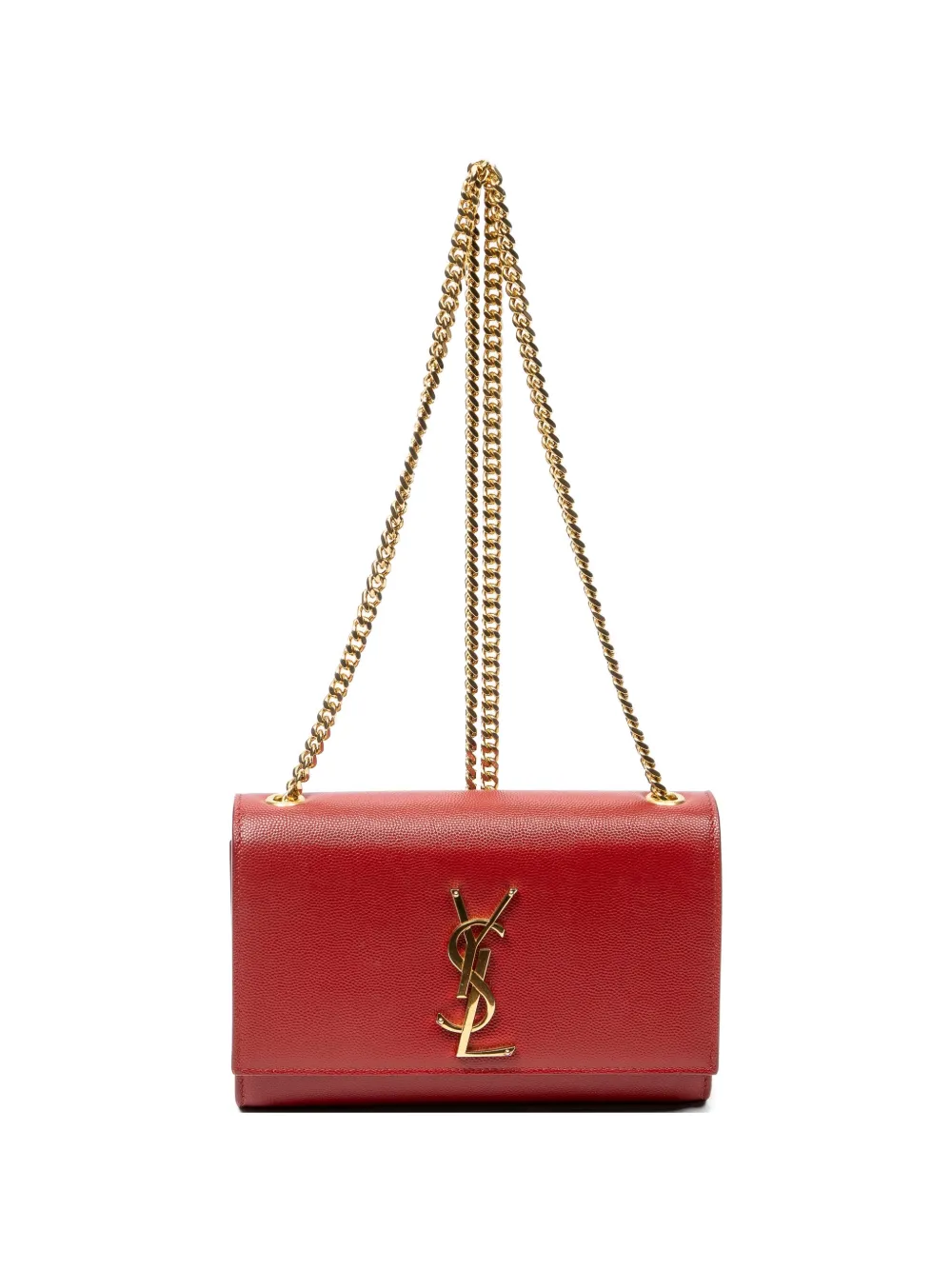 Saint Laurent Pre-Owned small Kate leather shoulder bag - Rosso