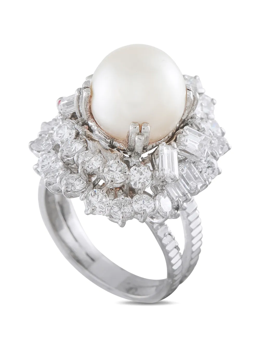 LB Exclusive pearl and diamond ring - Argento