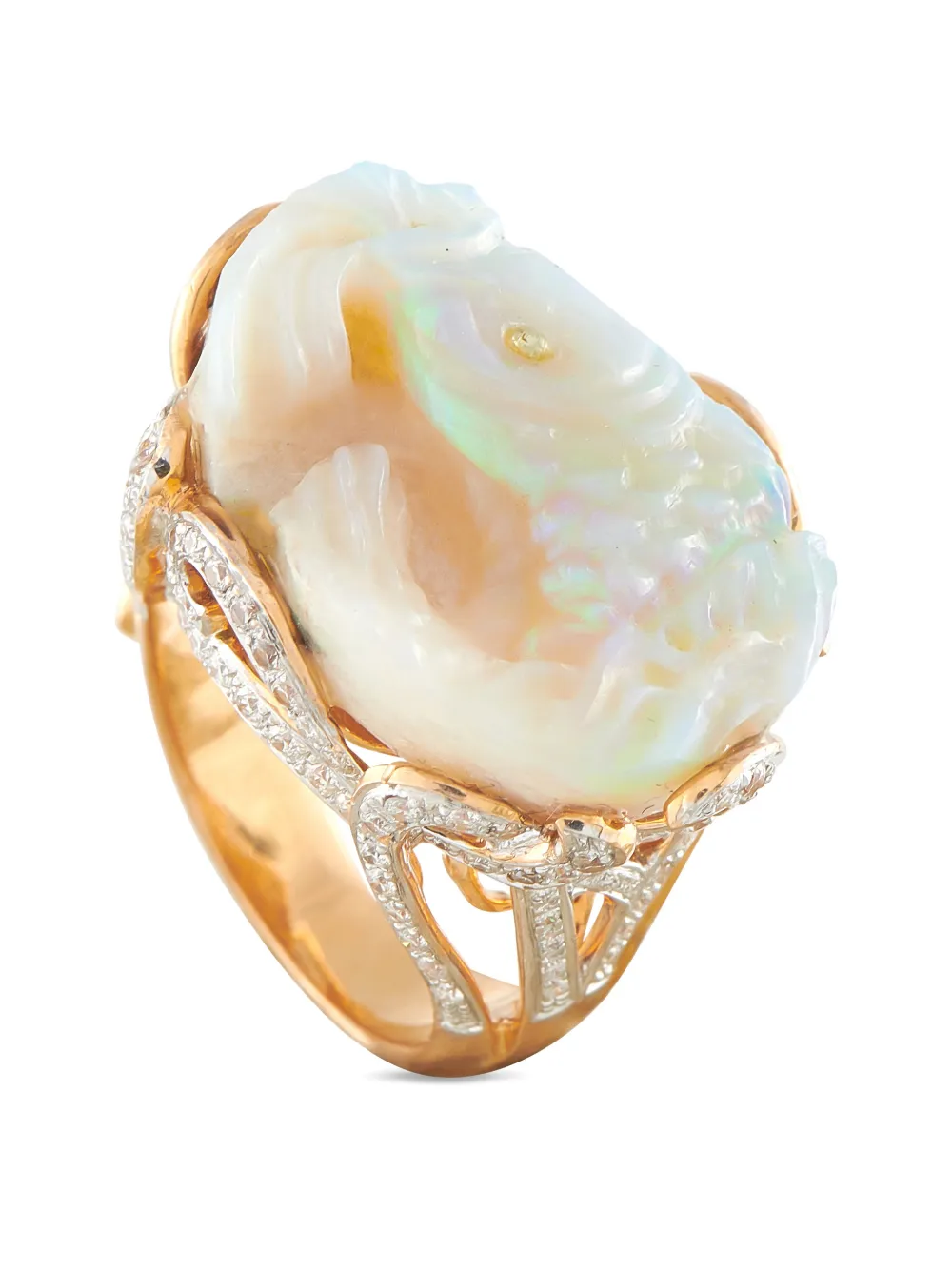 LB Exclusive opal and diamond ring - Rosa