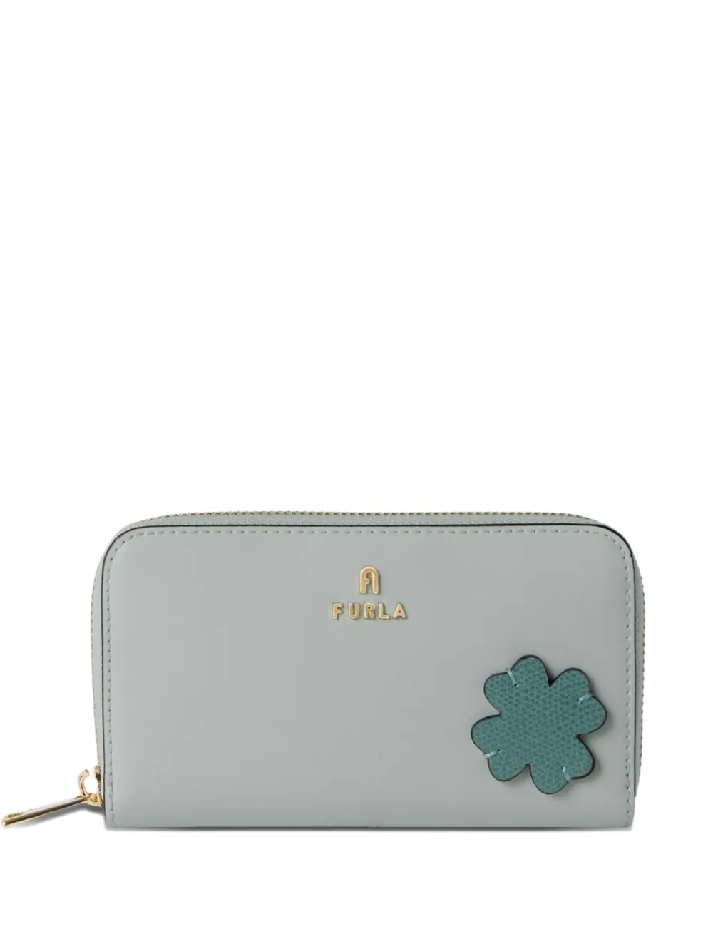 Furla Camelia large flower-patch wallet - Blu