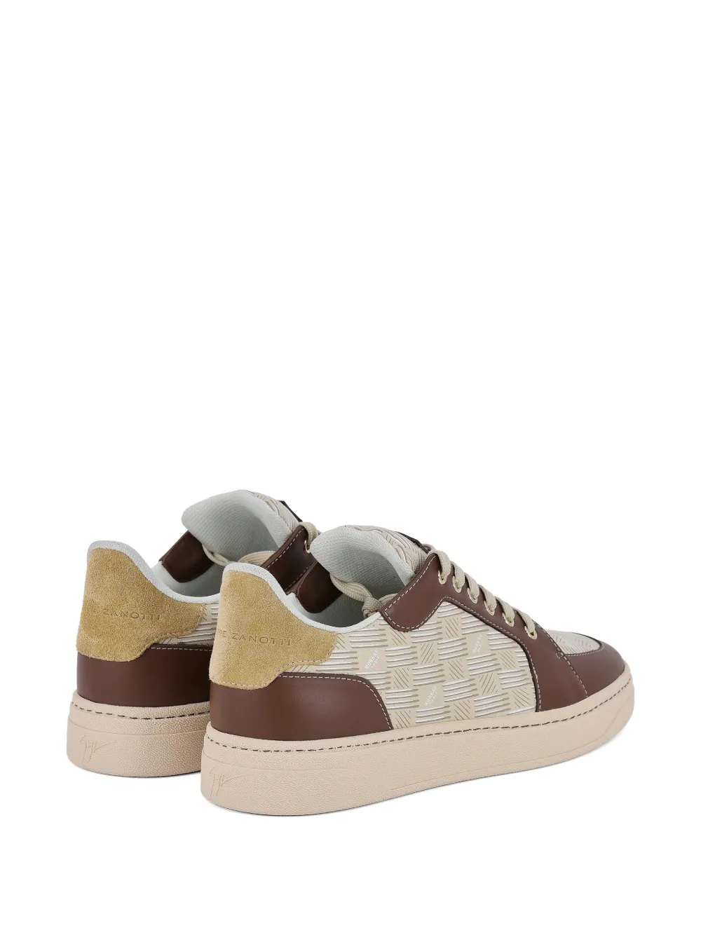 Giuseppe Zanotti GZ Biarritz monogram sneakers Beige