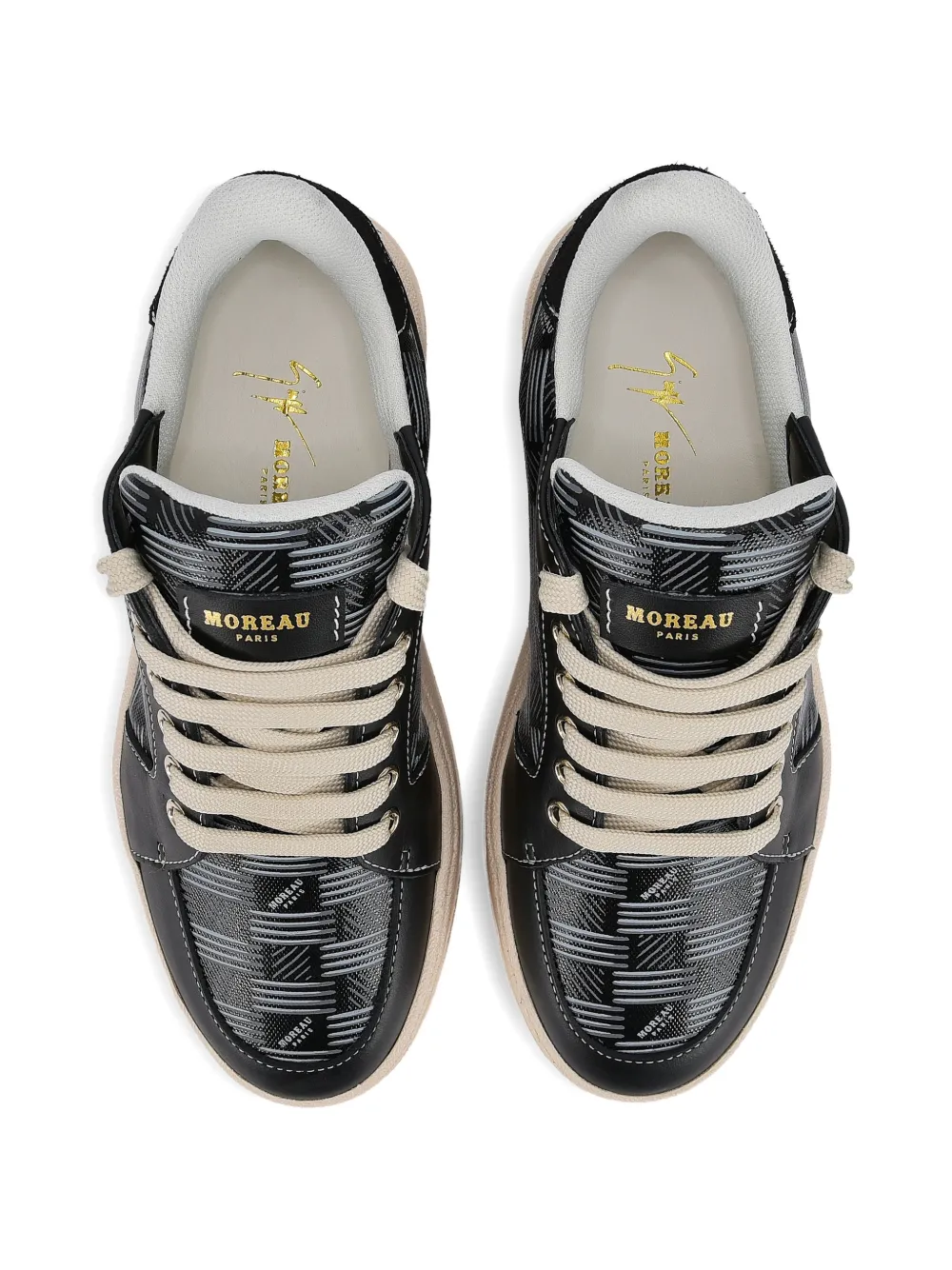 Giuseppe Zanotti GZ Moreau Paris monogram sneakers Zwart