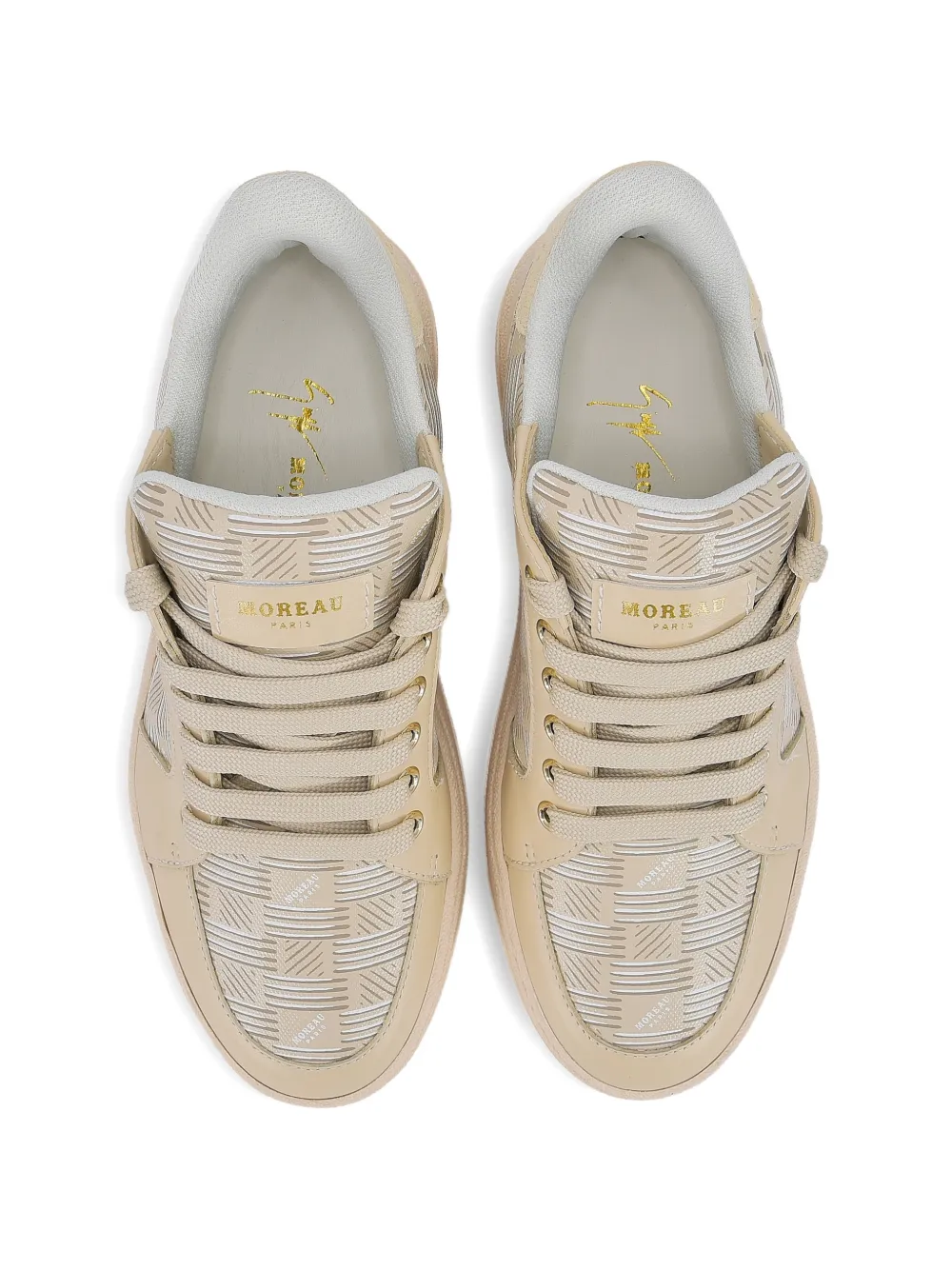 Giuseppe Zanotti GZ Moreau monogram-print sneakers Beige
