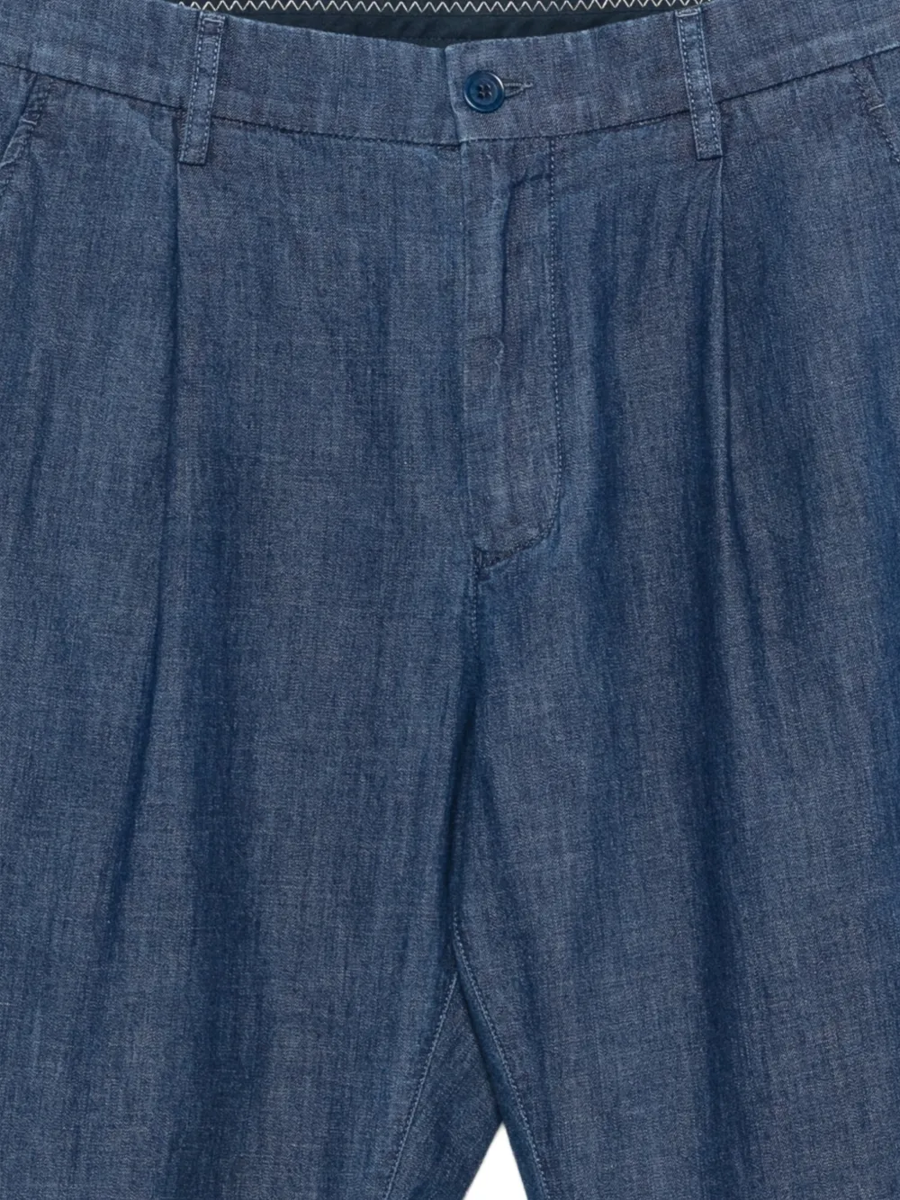 ASPESI Broek met geplooid detail Blauw
