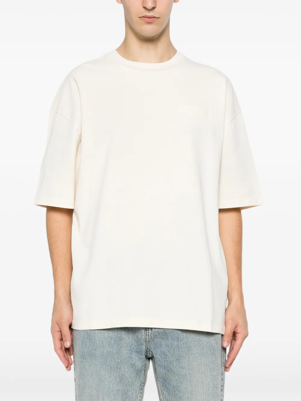 AMIRI Oversized T-shirt met bandana-patch Beige