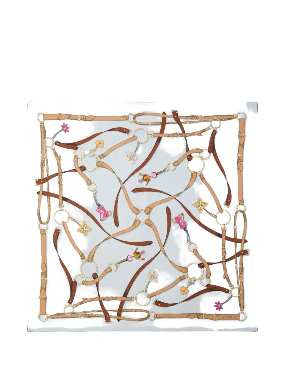 Furla Tortona Carré scarf - Blau