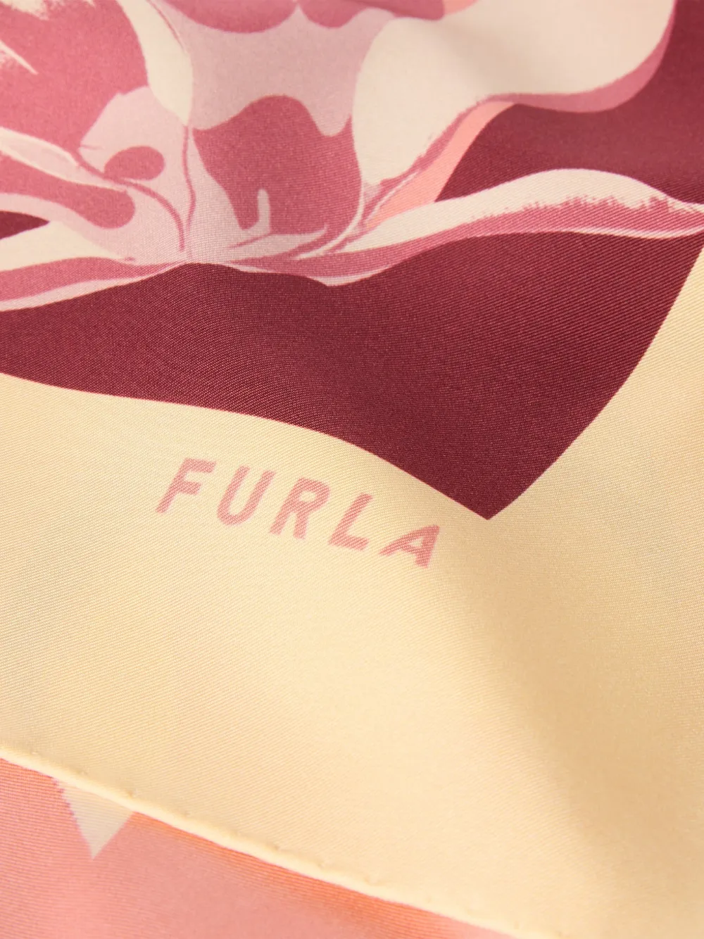 Furla Tortona sjaal met bloemenprint Beige