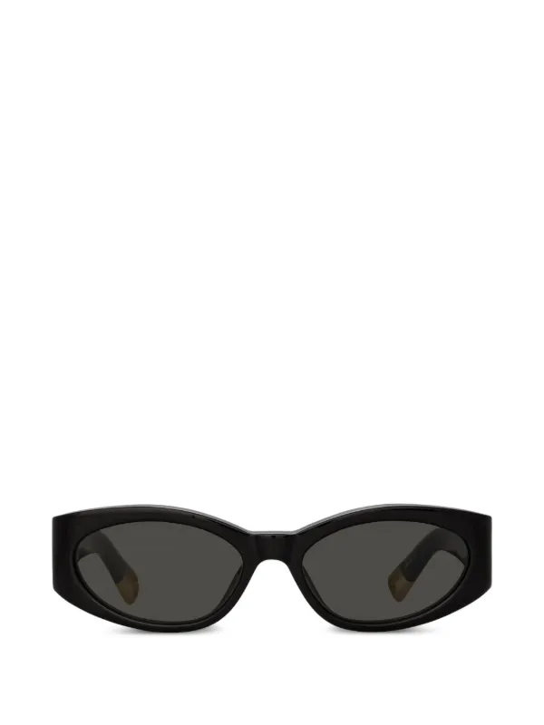 Jacquemus Ovalo オーバルフレーム サングラス | ブラック | FARFETCH JP