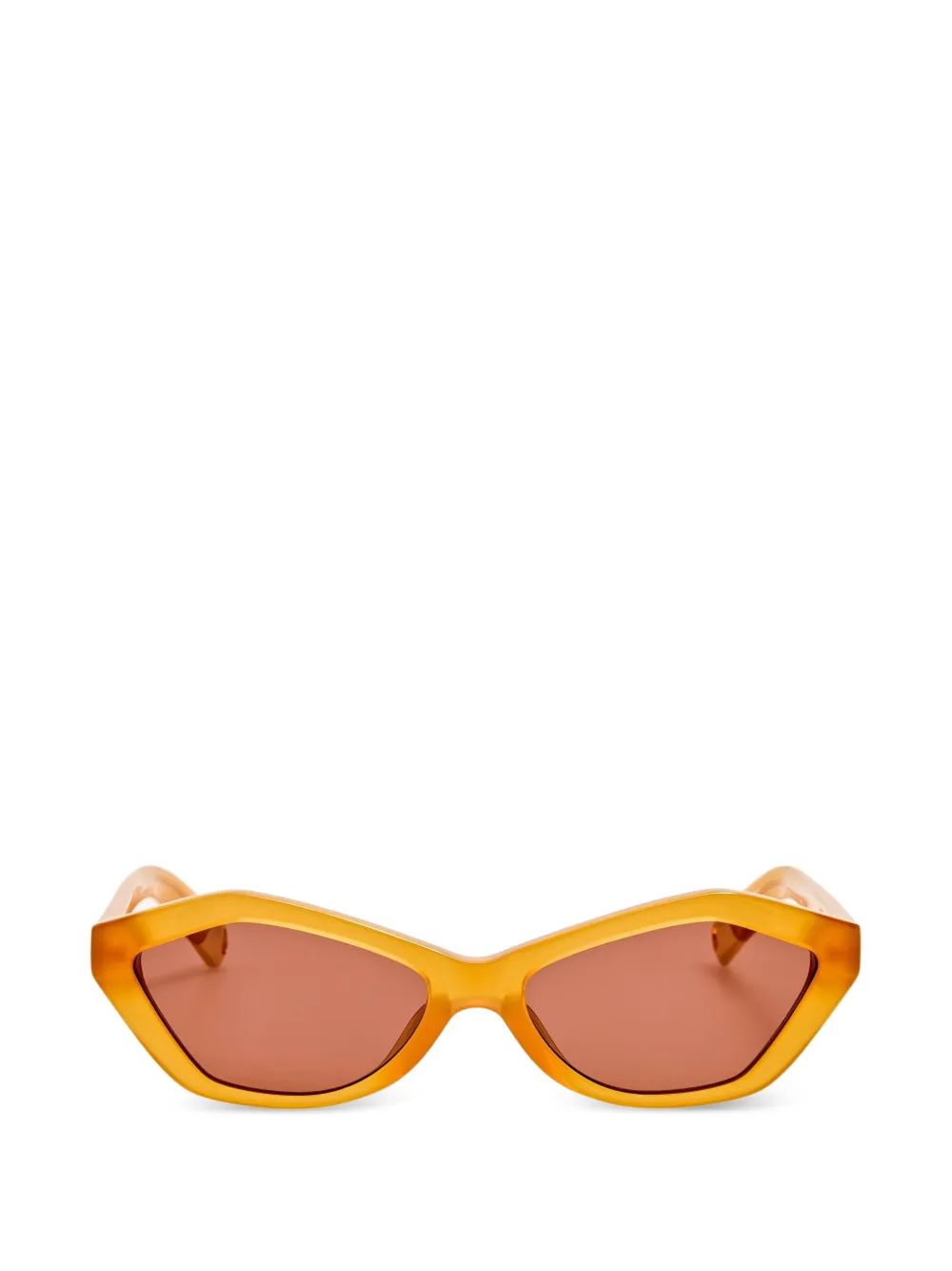Jacquemus Bambino geometric-frame sunglasses - Gelb