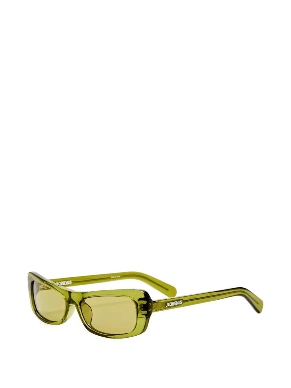 Jacquemus Capri zonnebril met cat-eye montuur Groen