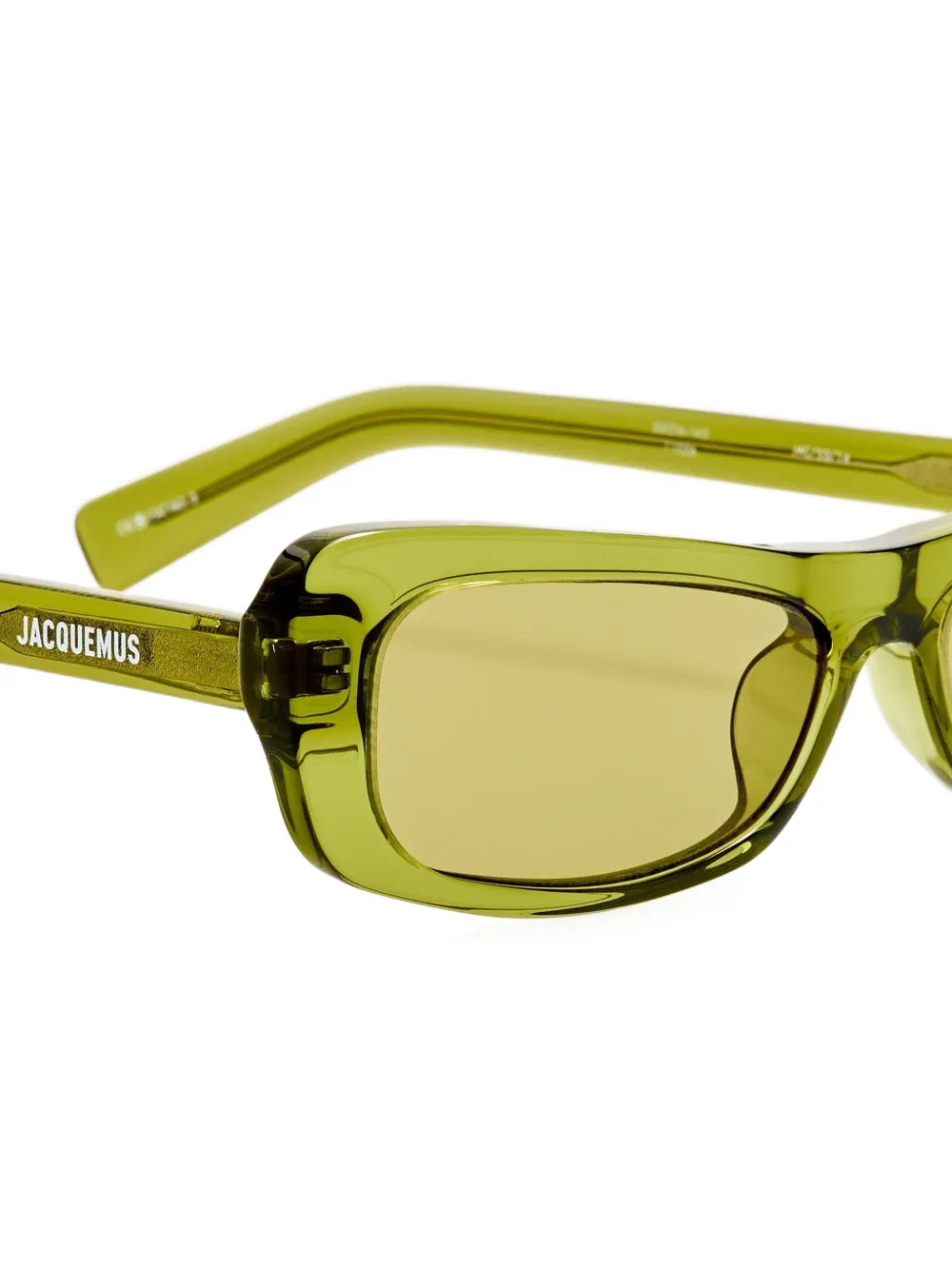 Jacquemus Capri zonnebril met cat-eye montuur Groen