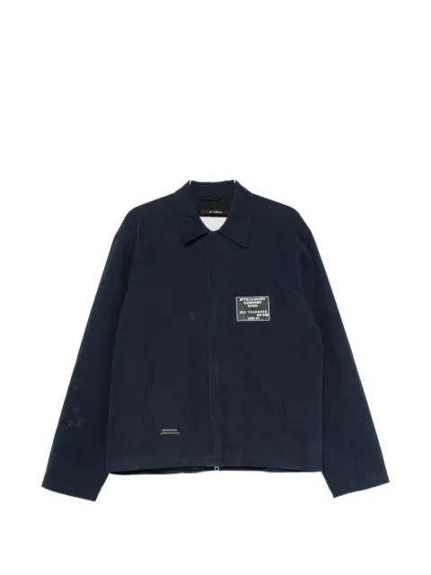 Song For The Mute logo-patch zip-up jacket