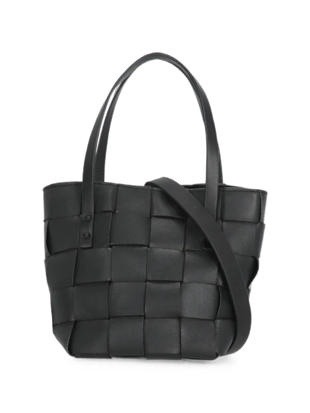 P.A.R.O.S.H. woven leather shoulder bag - Black
