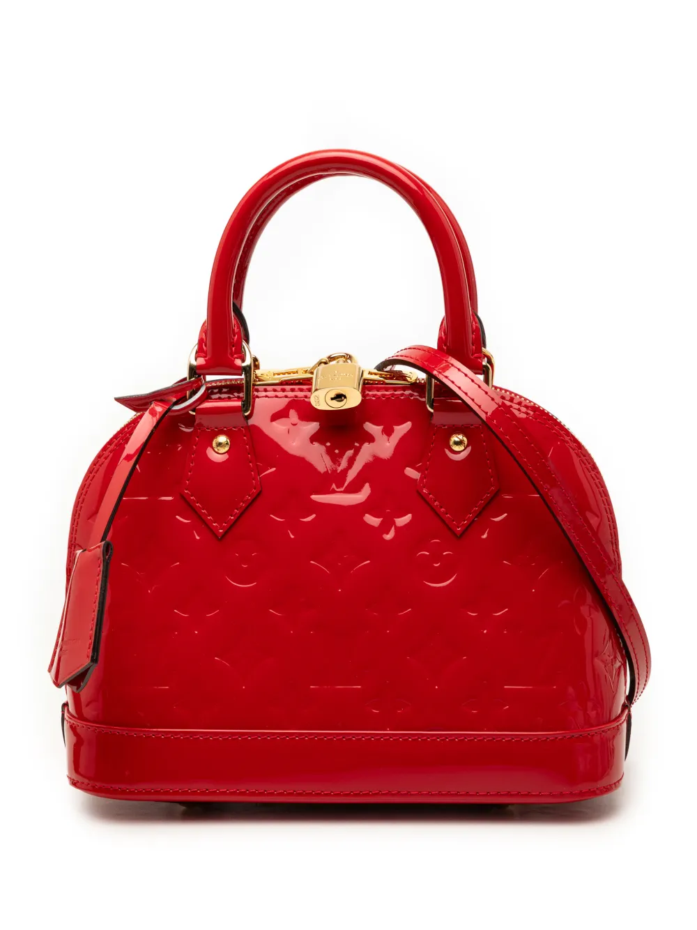 Louis Vuitton Pre-Owned 2019 Monogram Vernis Alma BB satchel - Rosso