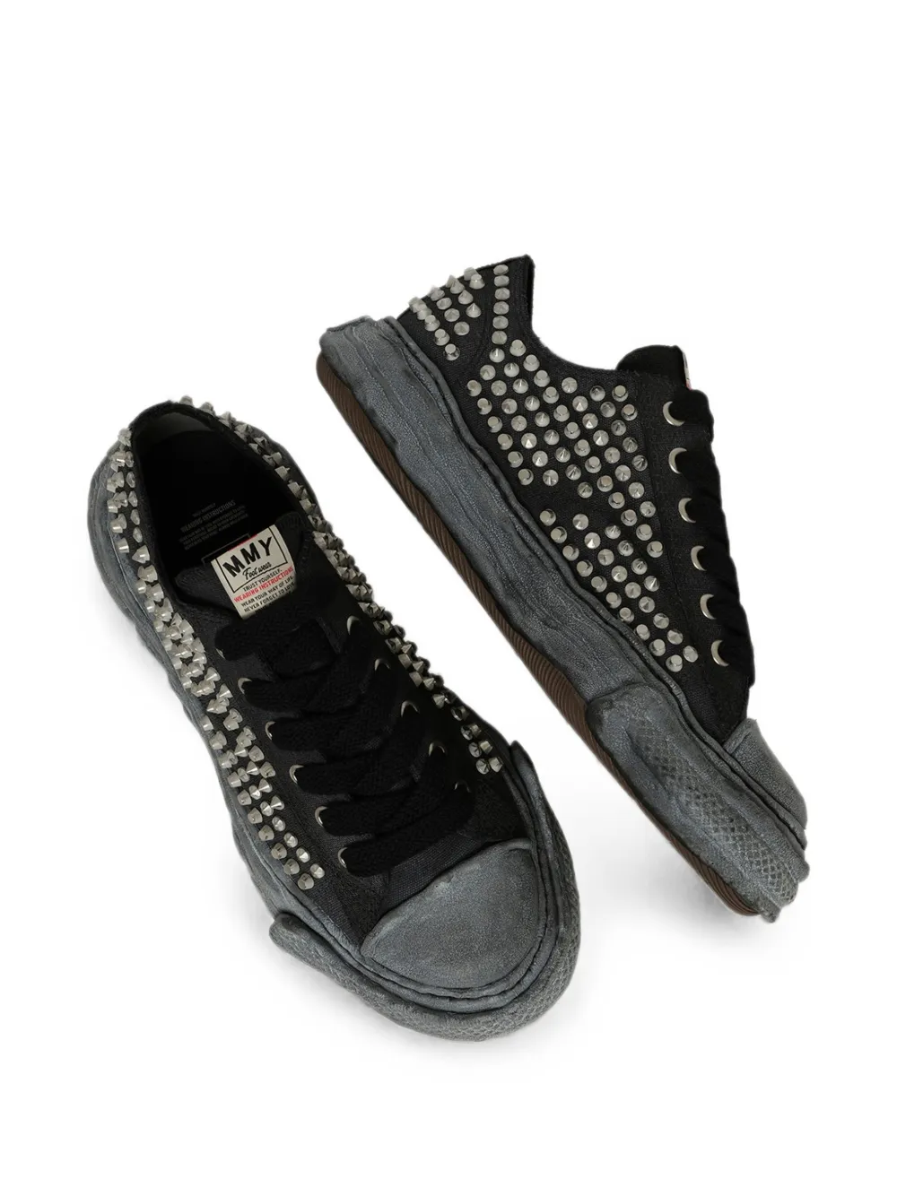 Maison MIHARA YASUHIRO Peterson 23 OG stud-embellished sneakers Zwart