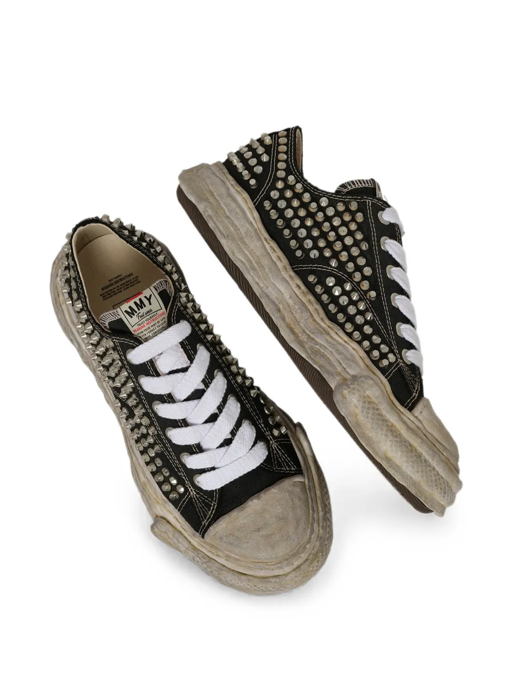 Maison MIHARA YASUHIRO Peterson 23 OG stud-embellished sneakers Zwart