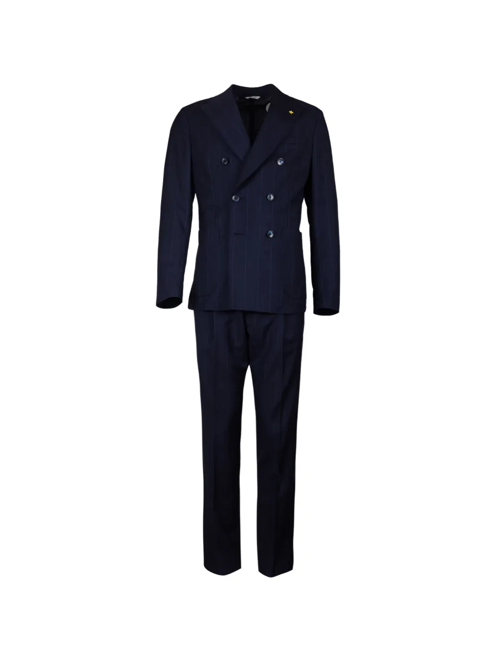ALESSANDRO GILLES pinstriped double-breasted suit - Blu