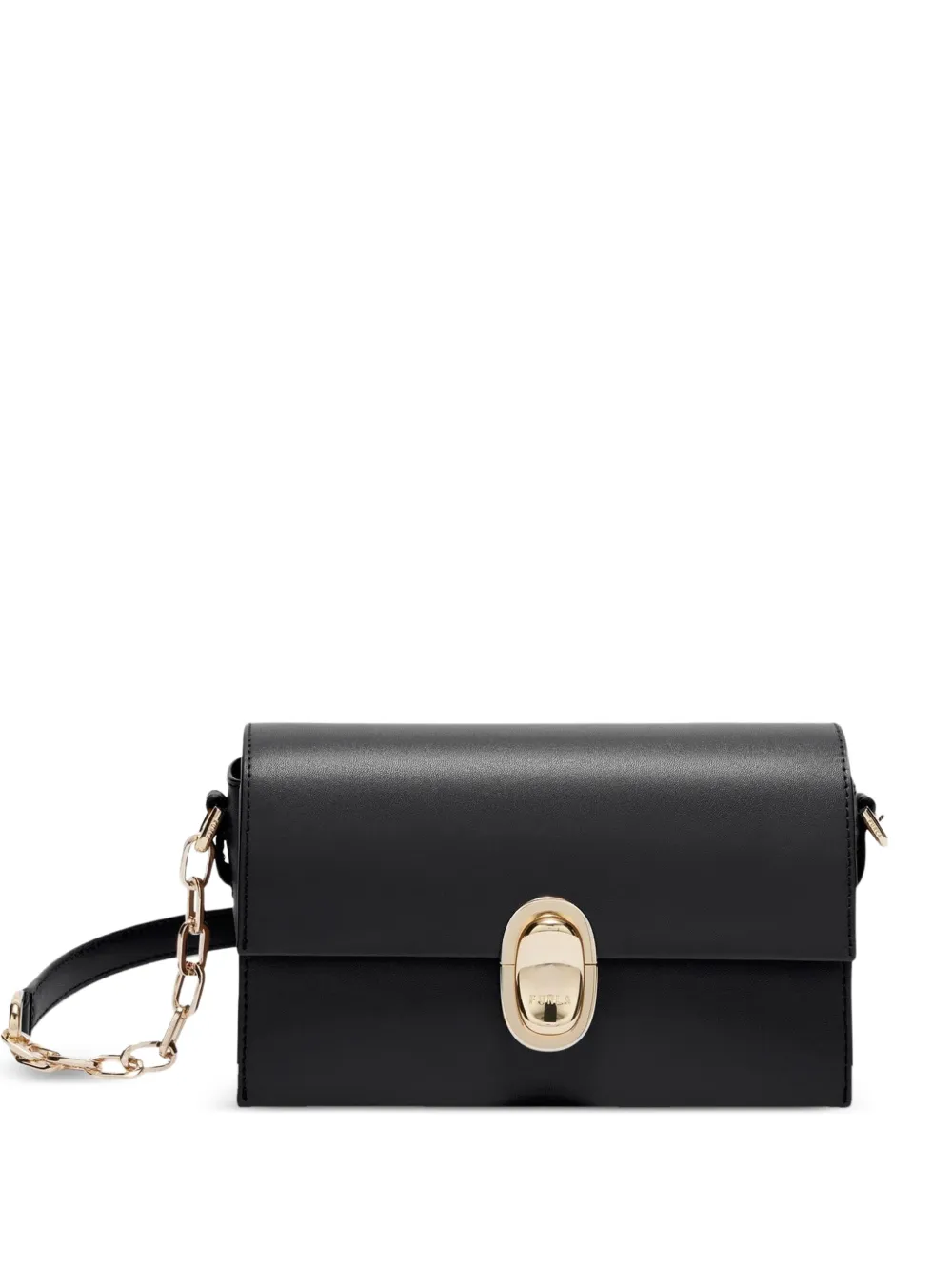 Furla mini Eclisse leather shoulder bag - Nero