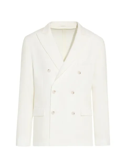 Paolo Pecora linen double-breasted blazer