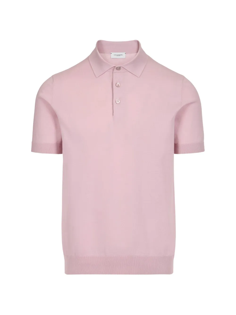 Paolo Pecora short-sleeve cotton polo shirt - Rosa