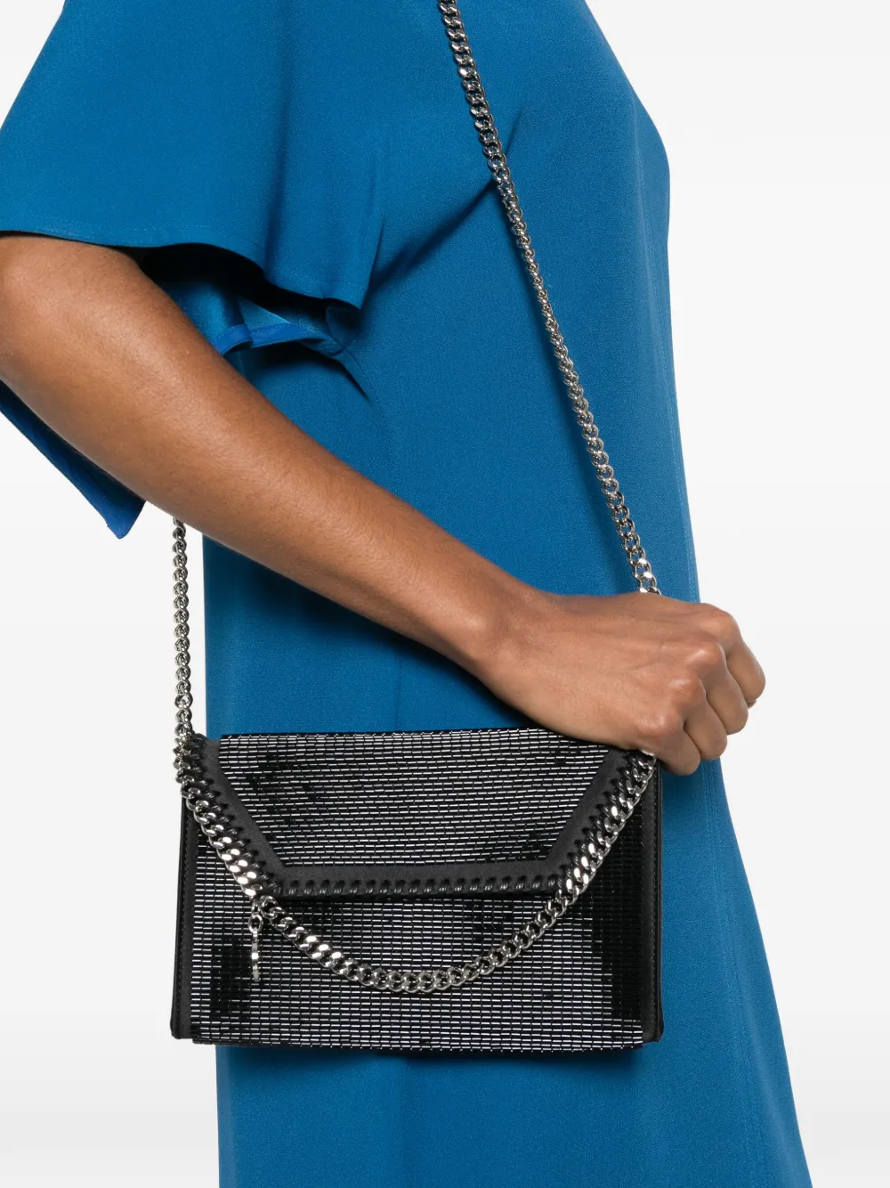 Stella McCartney Falabella schoudertas verfraaid met pailletten Zwart