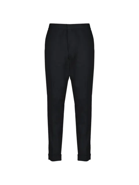 Officine Generale pantalones Joseph de tejido seersucker