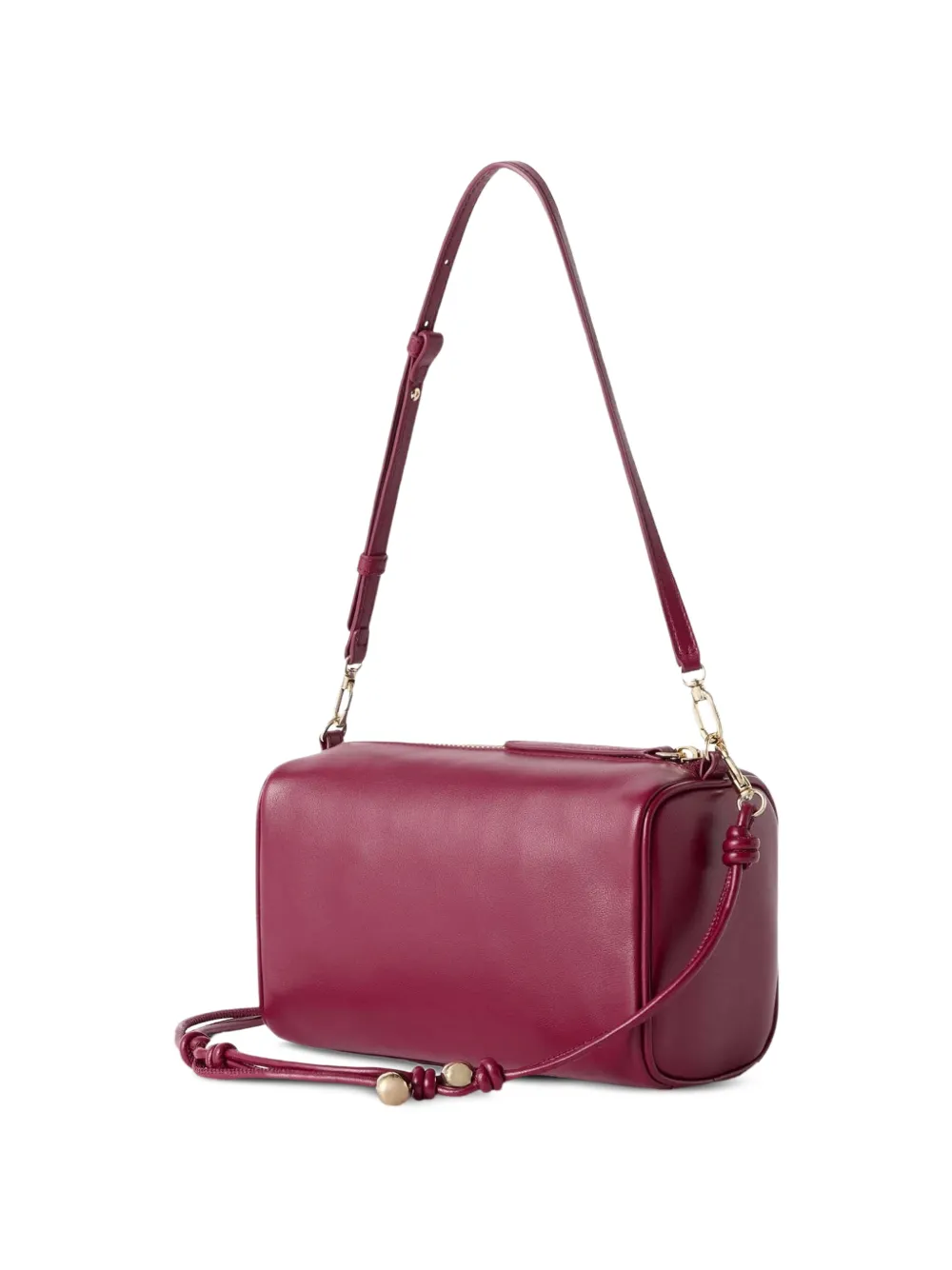 Furla Grote leren crossbodytas met logo-reliëf Rood