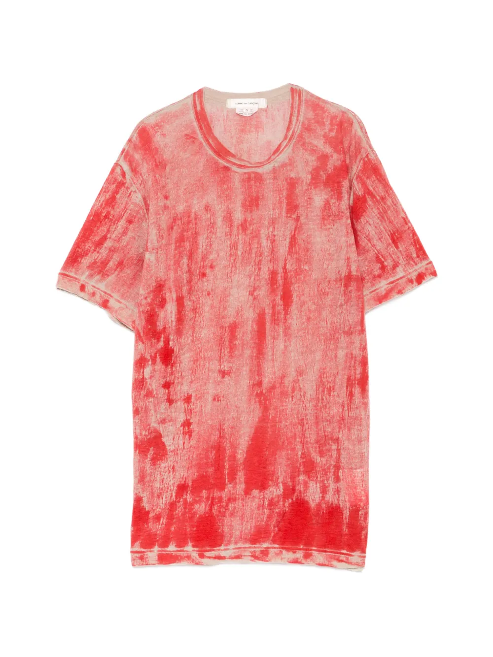 Comme Des Garçons distressed-effect T-shirt - Rot